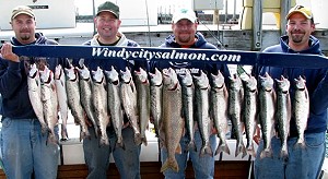 Specializing in Lake Michigan Trout and Salmon Charter Fishing Adventures from Waukegan Illinois for the Chicago, Waukegan and Winthrop Harbor areas