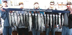 Specializing in Lake Michigan Trout and Salmon Charter Fishing Adventures from Waukegan Illinois for the Chicago, Waukegan and Winthrop Harbor areas